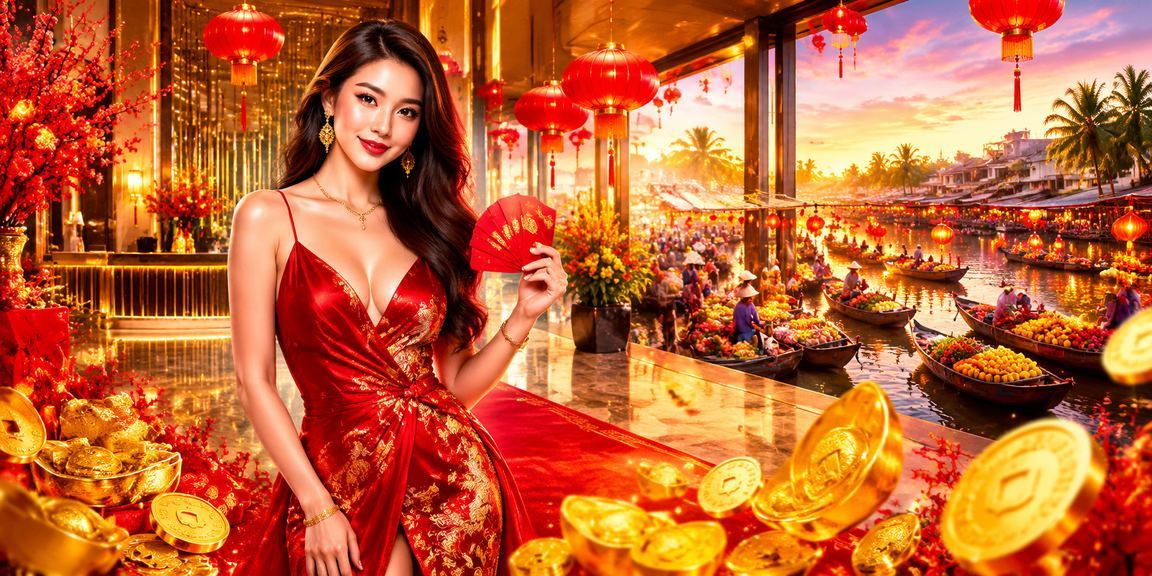 Bầu không khí lễ hội cá cược với đèn lồng rực rỡ tại Cần Thơ