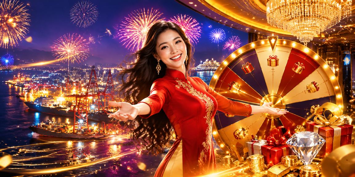 Cảnh lễ hội xổ số hải phòng ban đêm