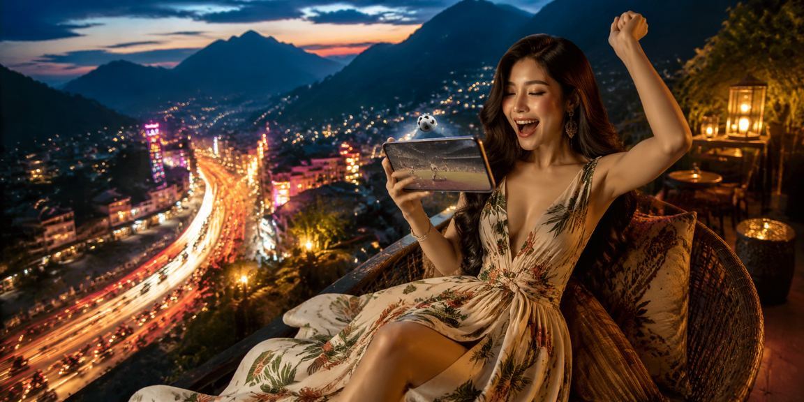 Cảnh quay sapa xinh đẹp với ánh đèn casino neon